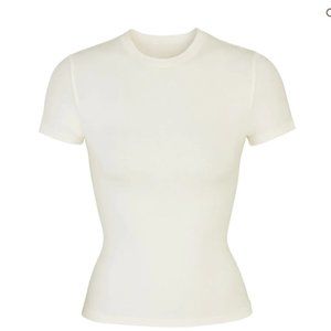 Skims, Cotton Jersey T-Shirt, Medium, Bone